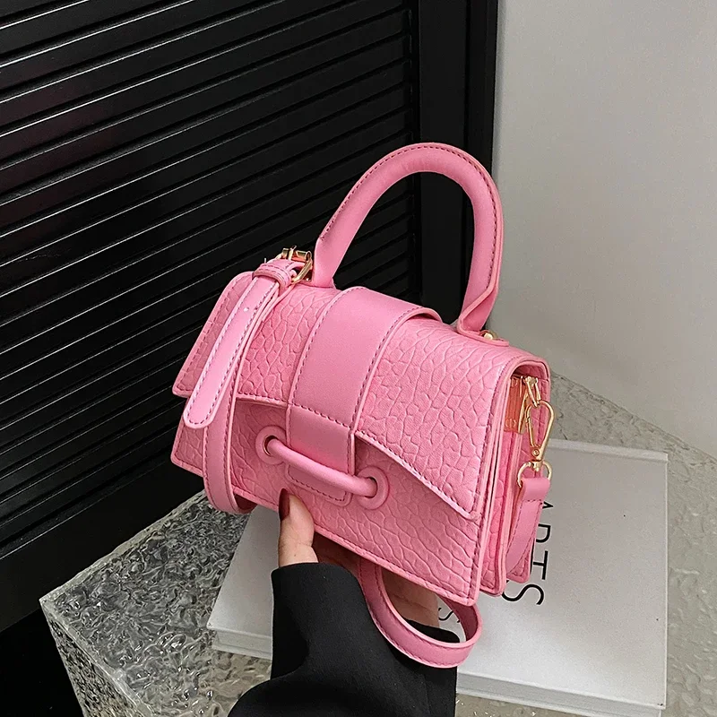 Luxury Purple Crossbody Bag For Women 2024 Spring Designer Handbag Mobile Phone Bag Top Quality Pu Leather Mini Bag Brand Bolsos