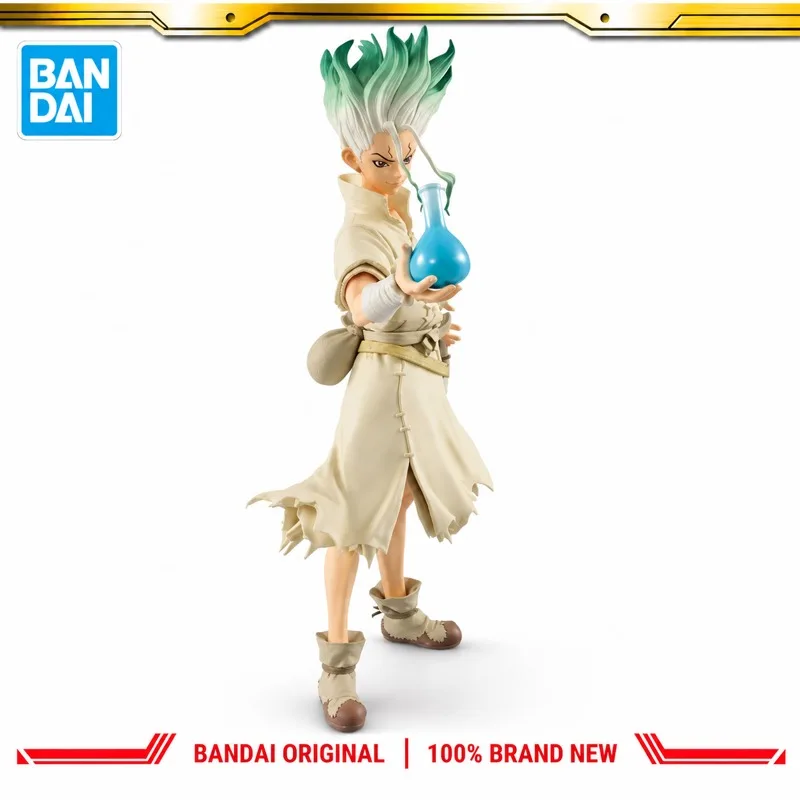 In Stock Bandai Original Banpresto Dr Stone Ishigami Senku Action Figure Model Doll Brand New Boxed Anime Characters Toys Model