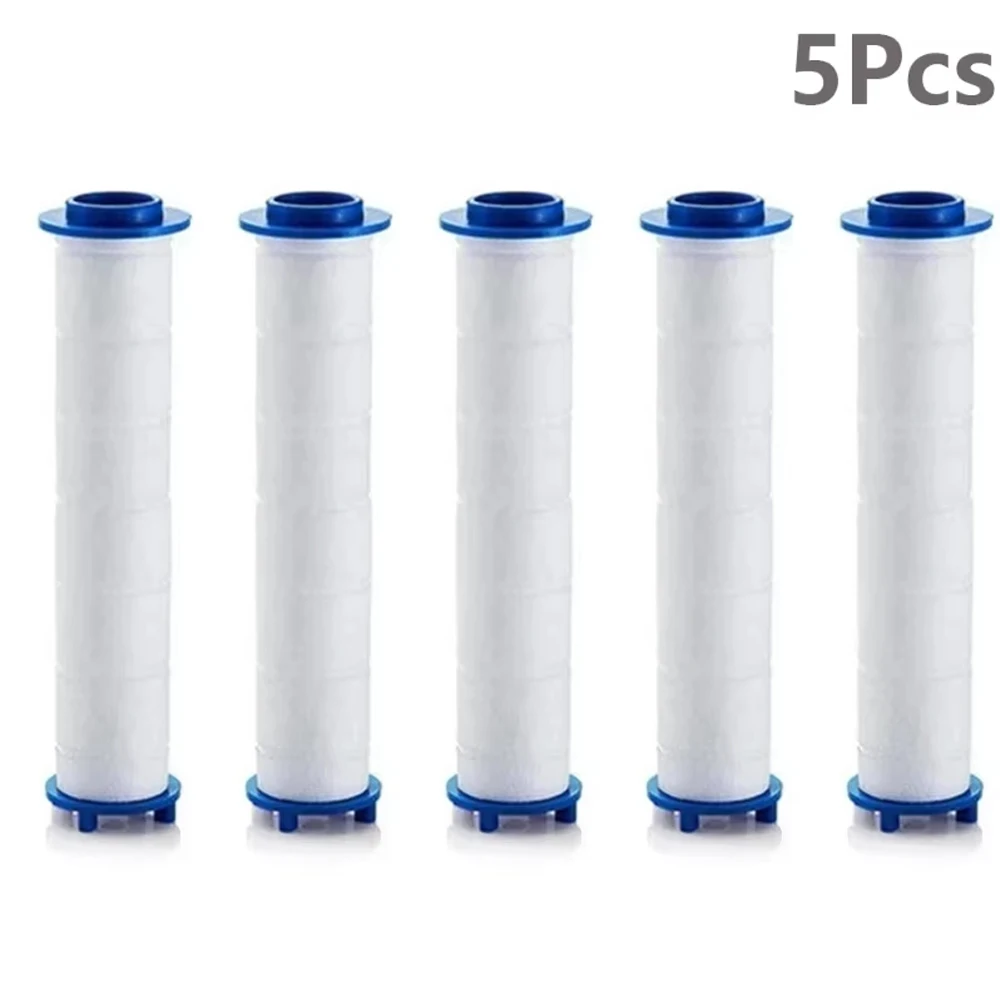 Shower Head Replacement PP Cotton Filter 5Pcs Set Water Purification Bathroom Accessories for Universal Shower Water Cleaning