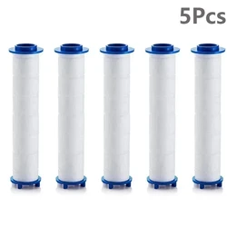 Shower Head Replacement PP Cotton Filter 5Pcs Set Water Purification Bathroom Accessories for Universal Shower Water Cleaning