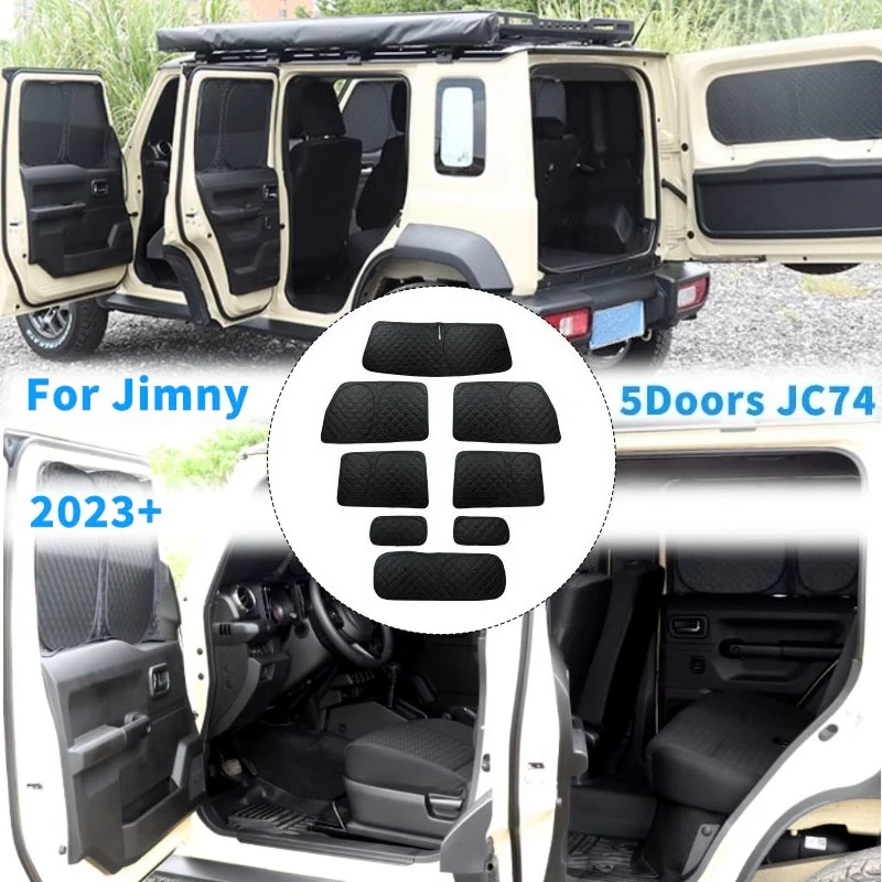 

Window Visor 8PCS Sunshade Cover Windshield Sun Pads Sun Shades for Suzuki New Jimny 2025 2024 JC74 XL Jimny 5 Doors 4 door
