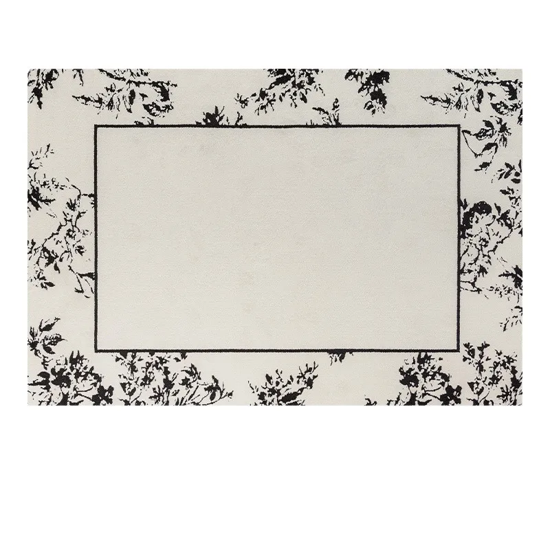 

French secret garden carpet living room light luxury high end coffee table