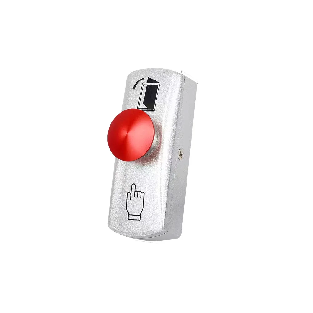 

Emergency Exit Push Button - Metal Zinc Alloy Mushroom Head for Door/Gate Release (IP65 Rated)