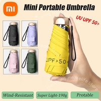 Xiaomi Mini Capsule Umbrella Small Pocket Rain Umbrella Vinyl Folding UV Ultraviolet Protection Ultra Light Dual Use Umbrella