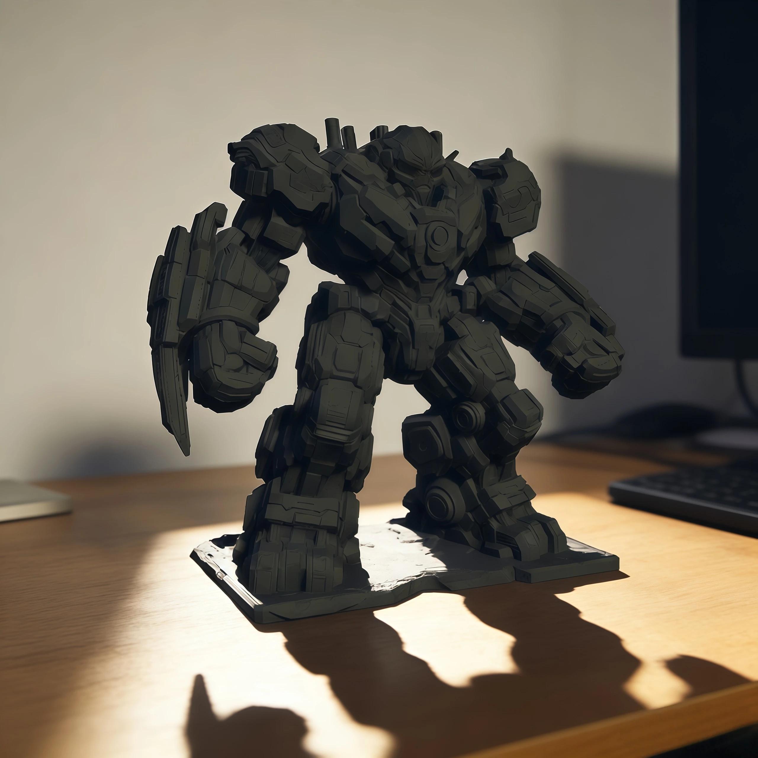 Highly Detailed 3D Printed Mecha Robot Figurine, Desktop Personalized Decoration, Collectible Model