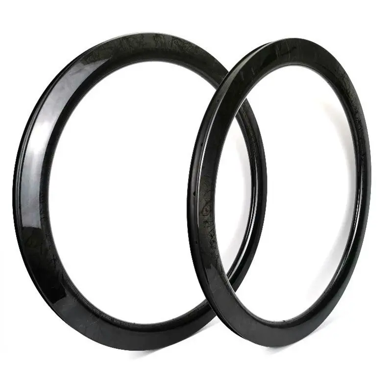 Carbon Single Rim for Road Bike, Disc Brake Clincher, 700C, 38mm, 50mm, 60mm Depth, UD, 3K Matte Finish, 16, 20, 24, 28, 32H