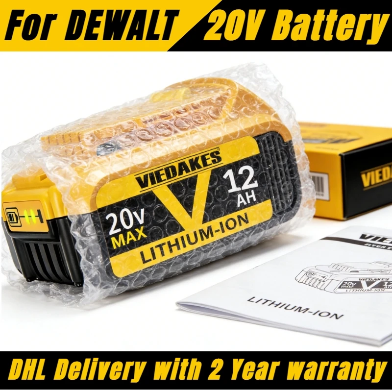

rechargeable 20v for dewalt battery original dcv182 DCB206 20V 12.0Ah Battery DCB206 20V Battery DCB205 DCB200