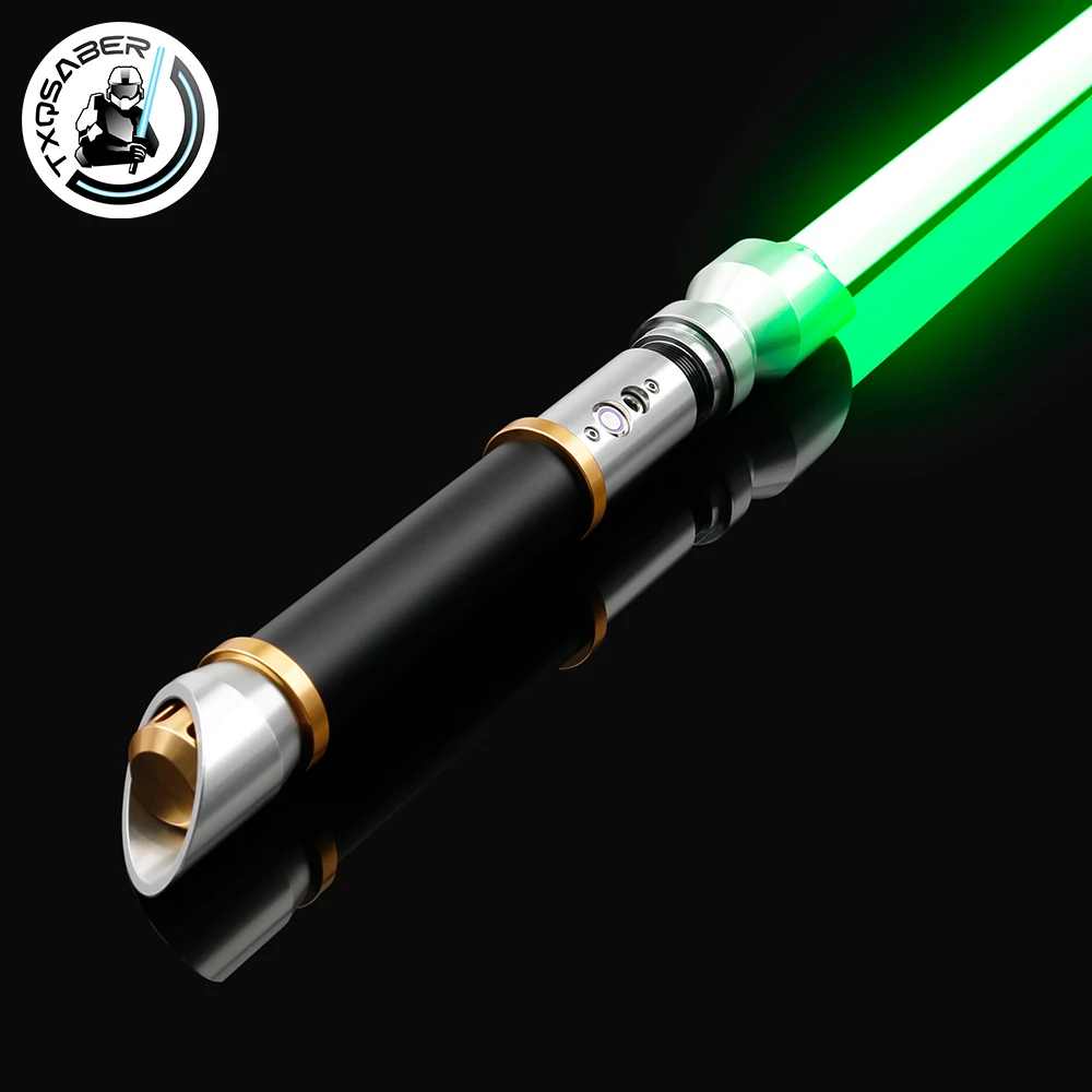 TXQSABER Lightsaber Smooth Swing Metal Handle Blaster Color Changing Laser Sword Knight Cosplay Toys Lotus