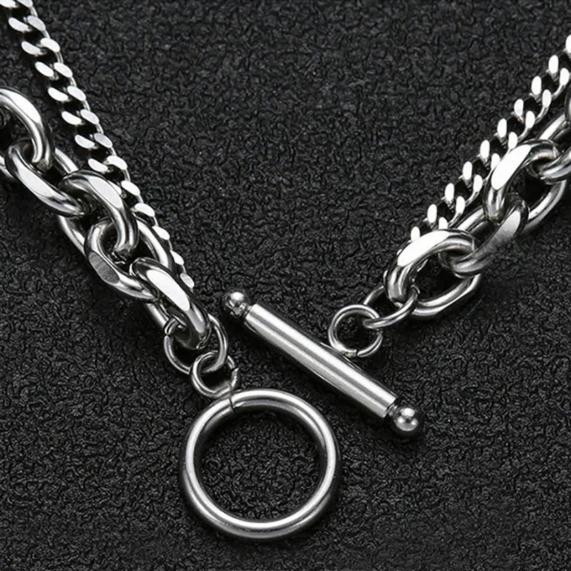 Fashion Motorcycle Equipment Accessories Bracelet For Men Stainless Steel Cuban Chain Braslet Outdoor Sports Cycling Hand Joias