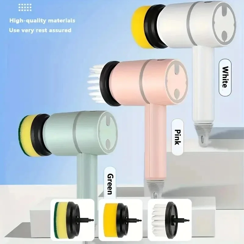 Limpiador giratorio eléctrico Xiaomi, cepillo de limpieza eléctrico 3 en 1, limpiador de cocina de mano, depurador giratorio inalámbrico, nuevo