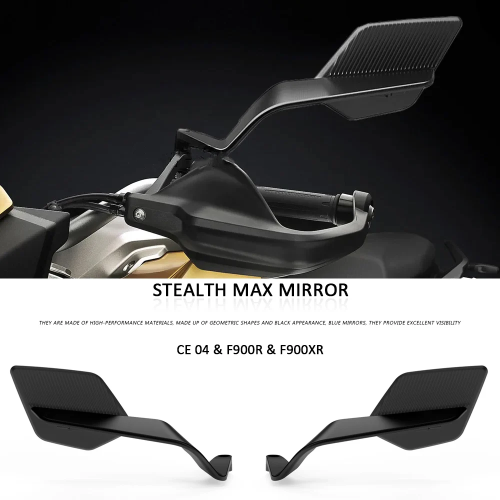 

Motorcycle Stealth Max Rearview Mirror Adjustable Winglet Mirror Accessories For BMW CE 04 CE04 F900R F900XR F900 R F 900 XR