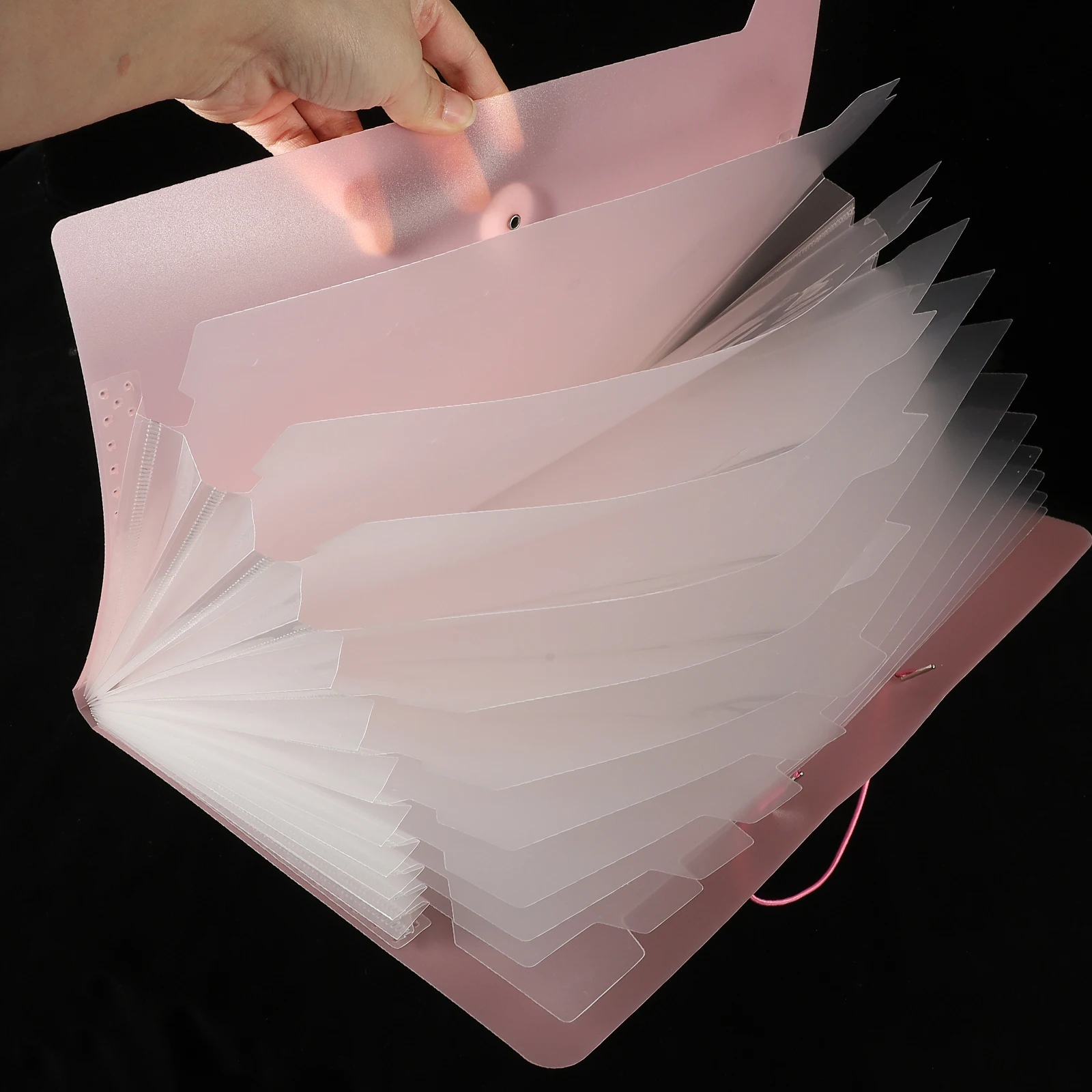 

Портативный органайзер для файлов, папка-гармошка, пластиковый держатель для документов с несколькими карманами, хранение офисной бумаги, большая емкость