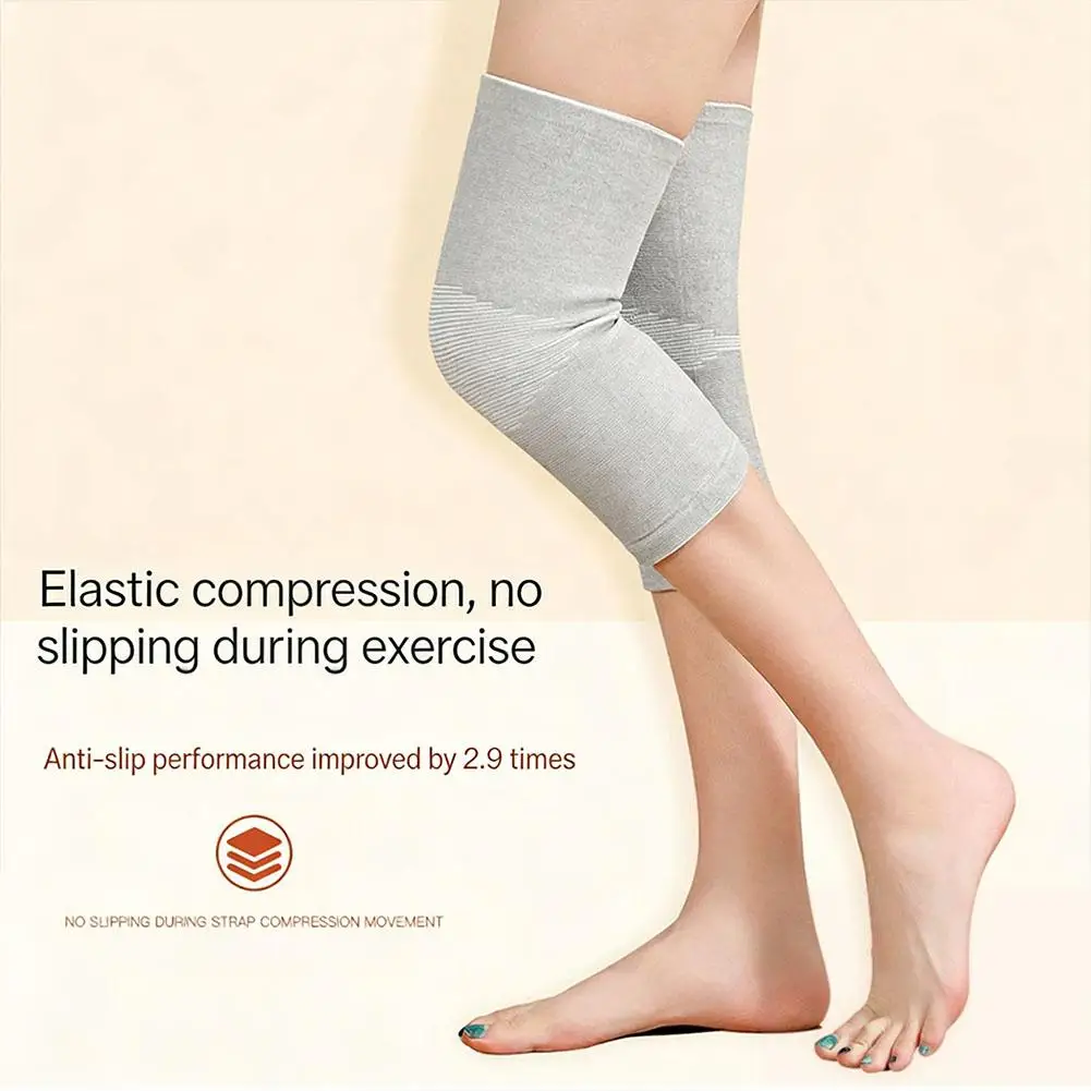 Spring Bamboo Knee Sleeve Support Compression Knee Braces for Men Women Running Hiking Joint Pain Relief Mothers Day Gift S1P1