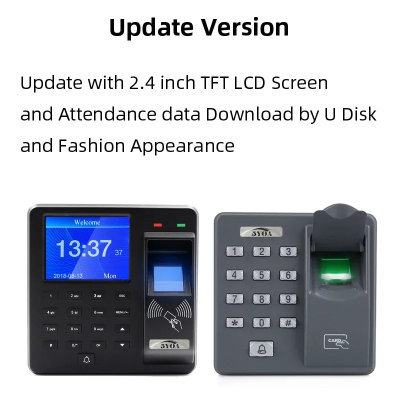 5YOA BX10 Biometric Fingerprint Access Control Intercom BX6 Machine Digital Electric RFID Code System For Door Lock Keys Tags