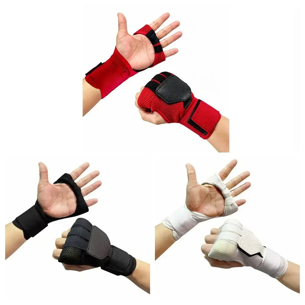 Polyester Boxing Gloves Shock Absorb Adjust Strap Fight Hand Wrap Wrist Support Breath Liner Training Guard Fitness Workout