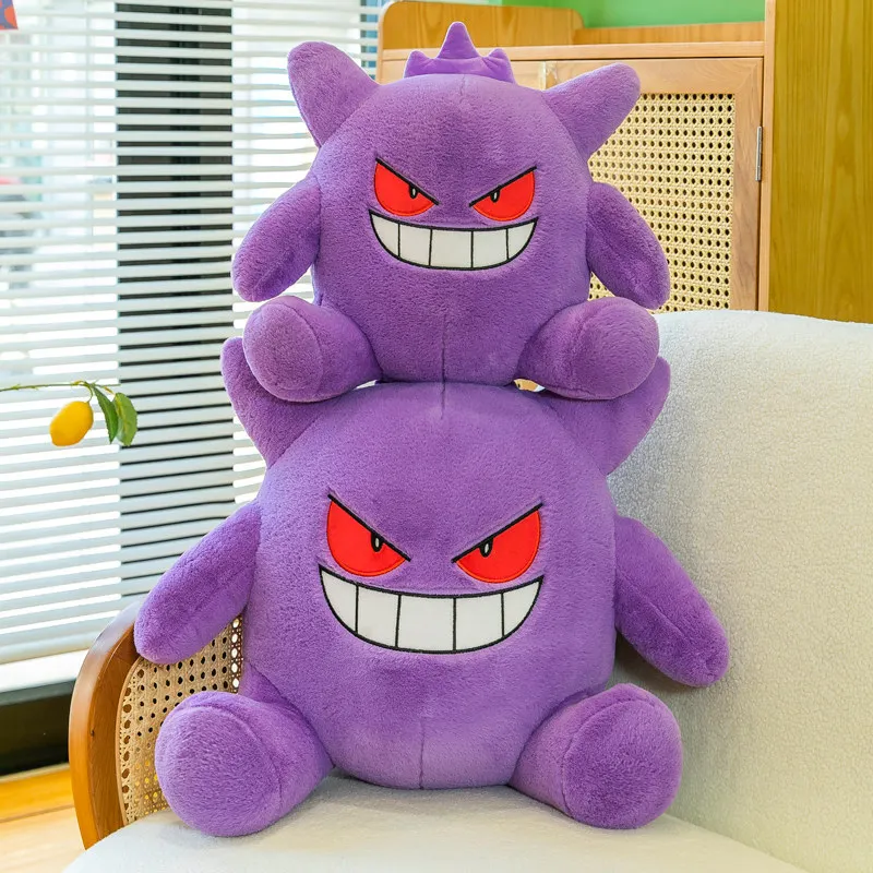 

35-65cm Pokemon Gengar Plush Toy Large Size Soft Cuddly Stuffed Sleeping Pillow Anime Elf Doll Valentine Day Gift For Girlfriend
