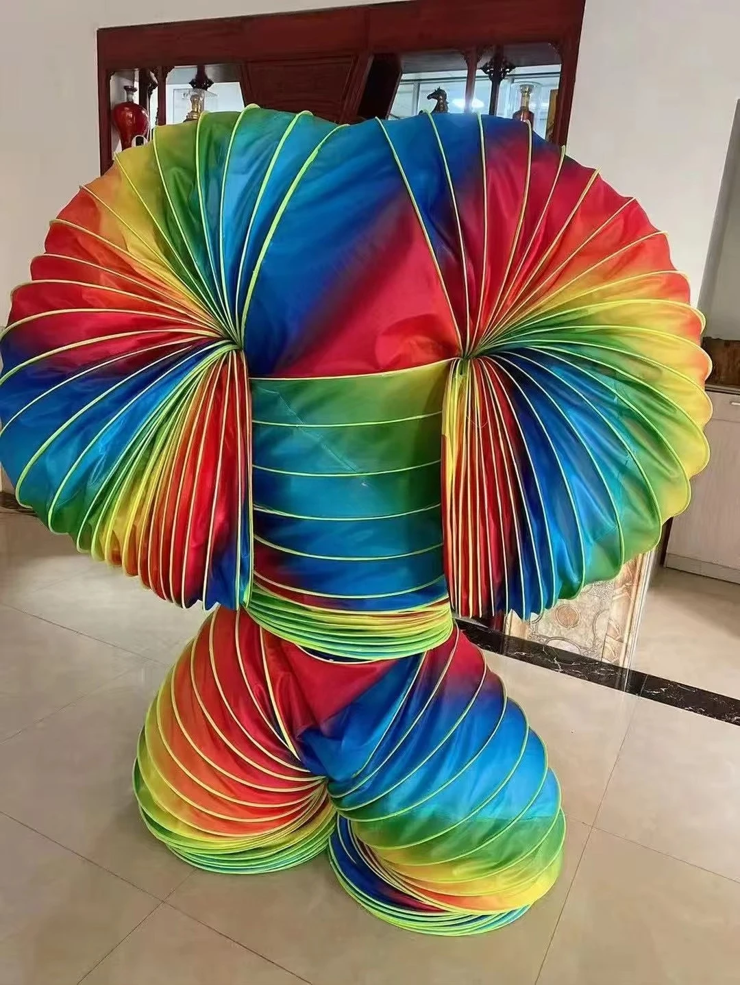 Tube dance props rainbow tube stage performance new ambiguous Caterpillar performance tools