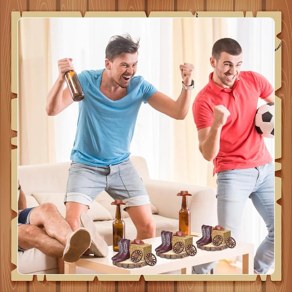 

30 Pcs Western Cowboy Party Boot Centerpieces for Tables for Wedding Birthday Vintage Ornament Decor