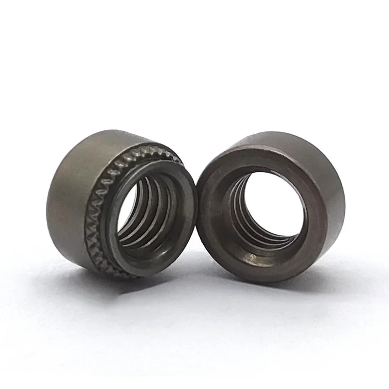 Black Carbon Steel CLS Self-Clinching Rivnut M3 M4 M5 M6 M8 M10 Press Insert Nutsert Slab Thickness 0.8-3.18mm