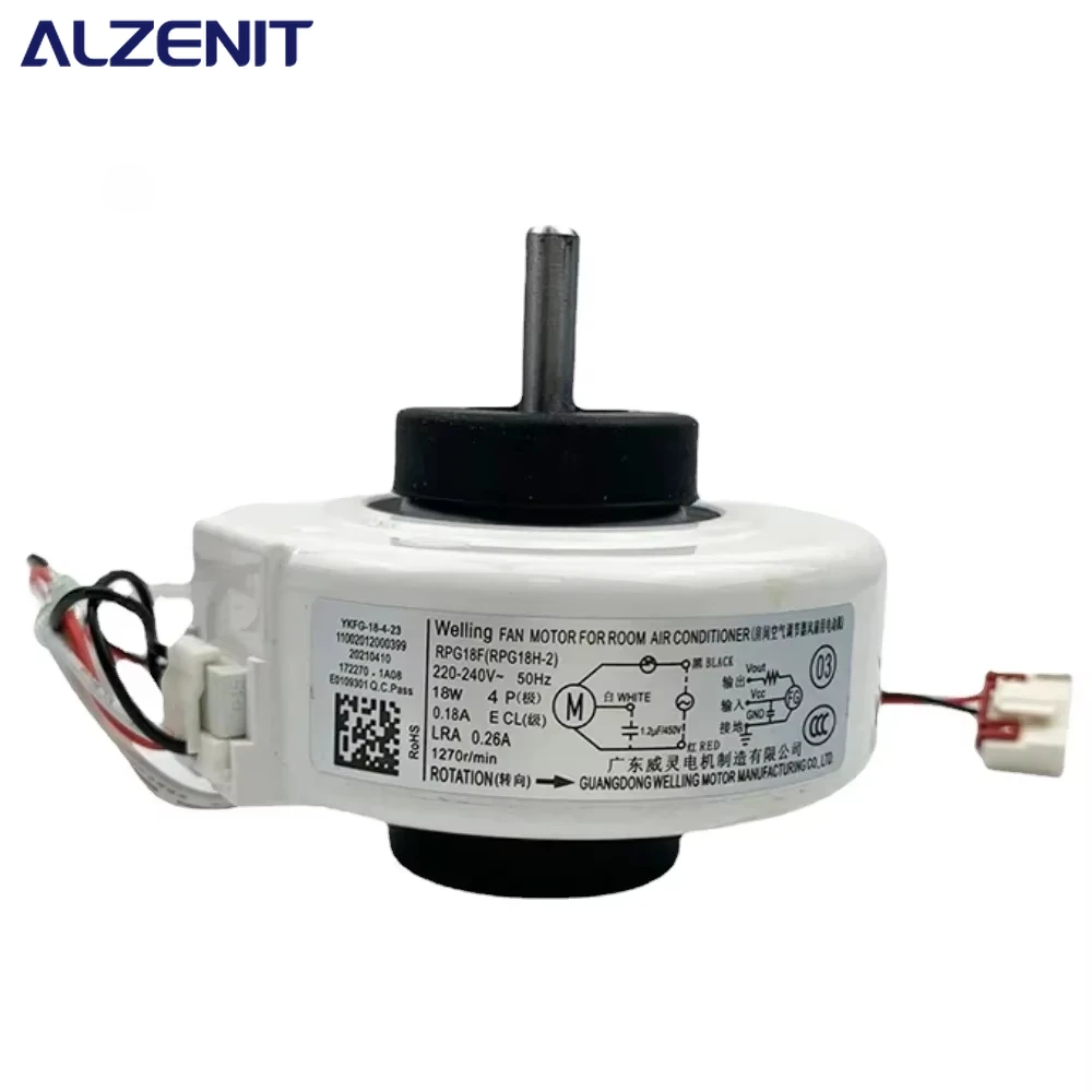 

New For Midea Air Conditioner Indoor Unit AC Fan Motor RPG18F 220-240V 50Hz 18W RPG18H-2 Conditioning Parts