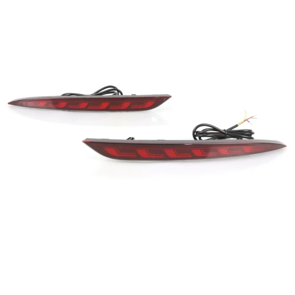 

July King LED Brake Lights for Tesla Model 3, Red Brake Light + Night Running Light DRL + Streamer Turn Signals, Start Scan
