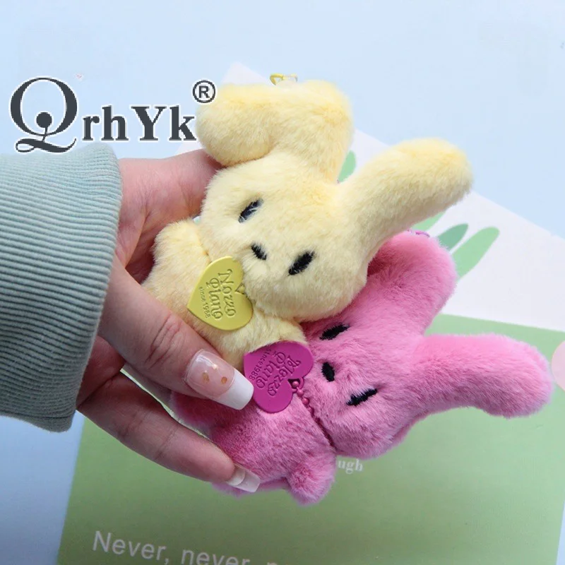 Kawaii Cartoon Rabbit Cute Plush Toys Doll Keychain Creative Backpack Pendant Decoration Kids Children Girls Boys Gifts