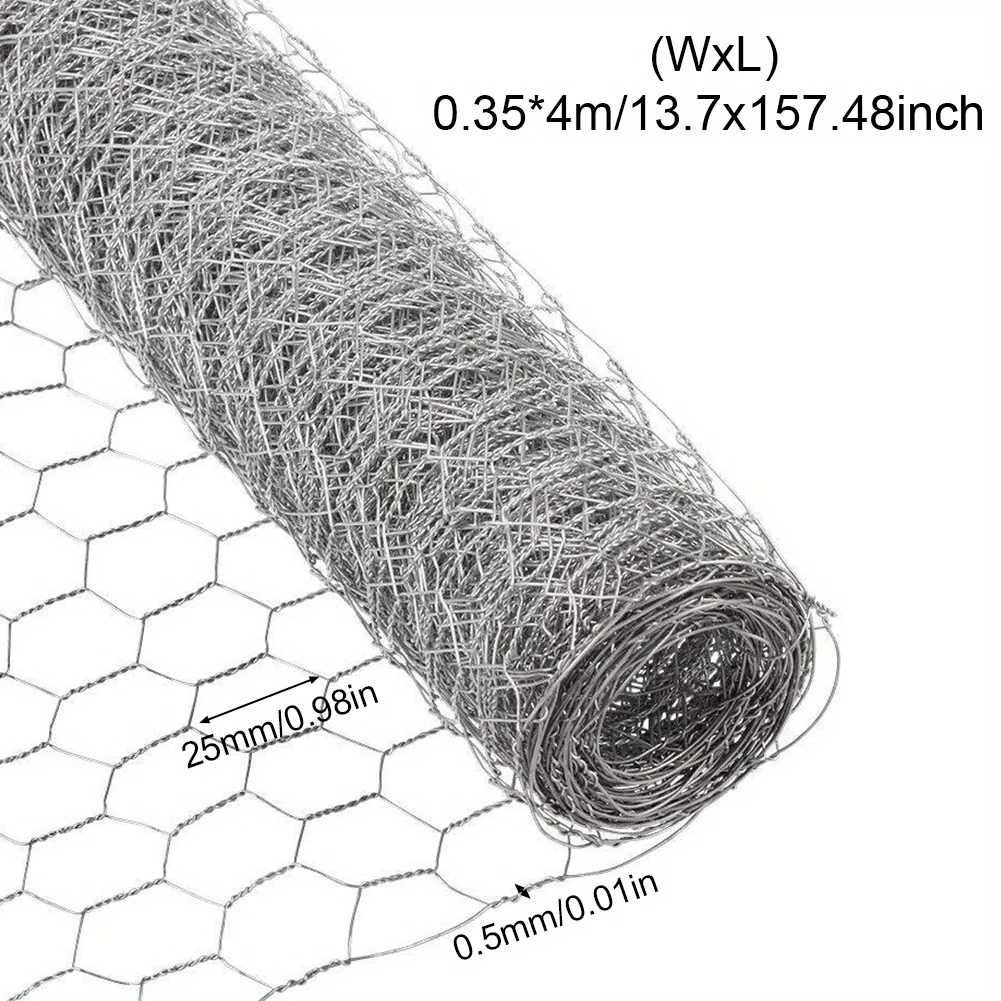 0,35x4m Do siatki ogrodowej z drutu z kurczaka Lekkie akcesoria do siatki ocynkowanej