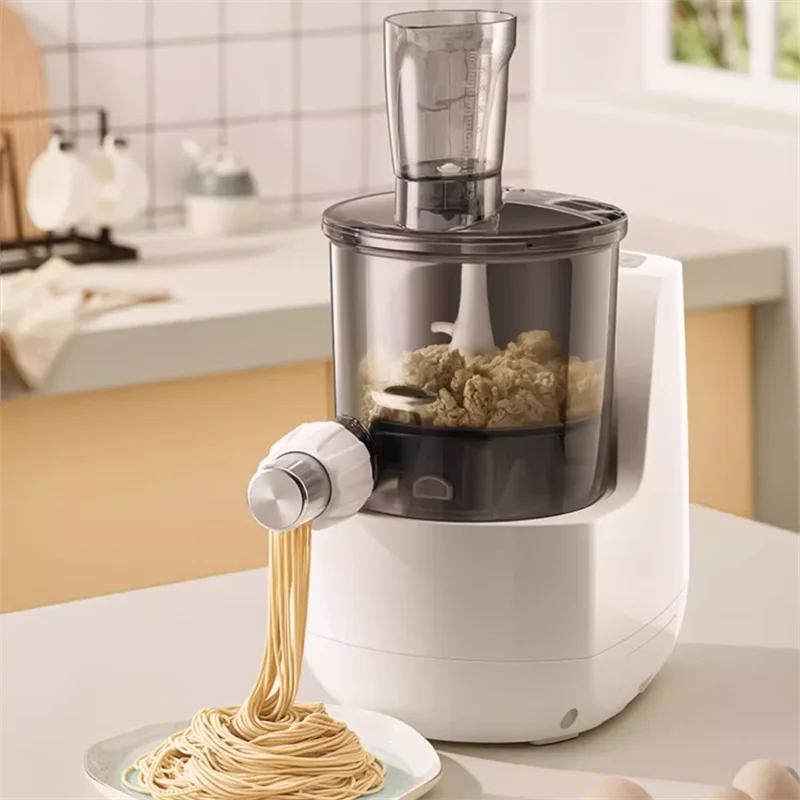 Automatic Noodle Press Machine with 6-speed Adjustments Fresh Pasta Dough Various Shapes Making Noodle Maker Machine