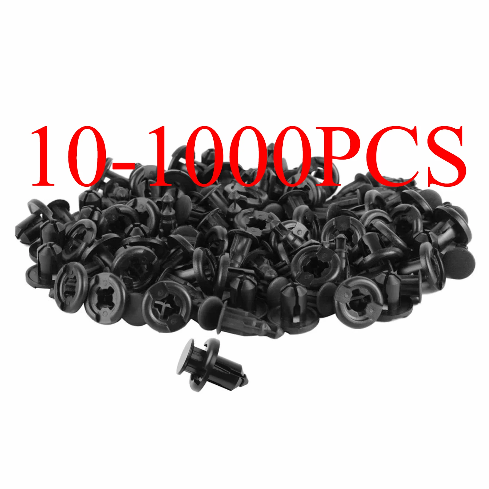 10-1000X For Honda Acura Civic Car Fastener Rivet Clips Nylon Bumper Automotive Furniture Assembly Expansion Screws Kit Car Body