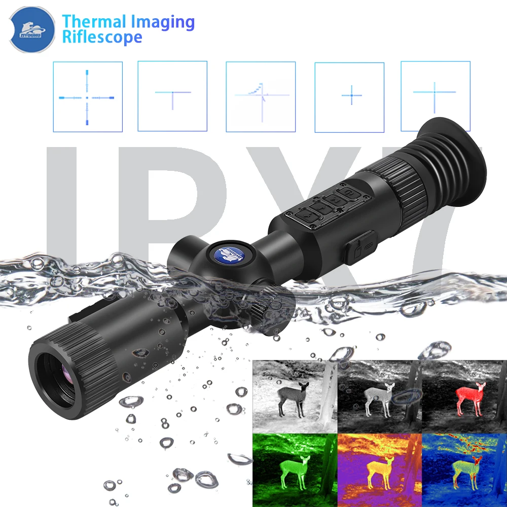 

XT30 384x288 Thermal Scope Sight BDC Shotting Hunting Aim Searching Hotspot Trackionng 6 Pseudo-ColorThermalImaging High precisi