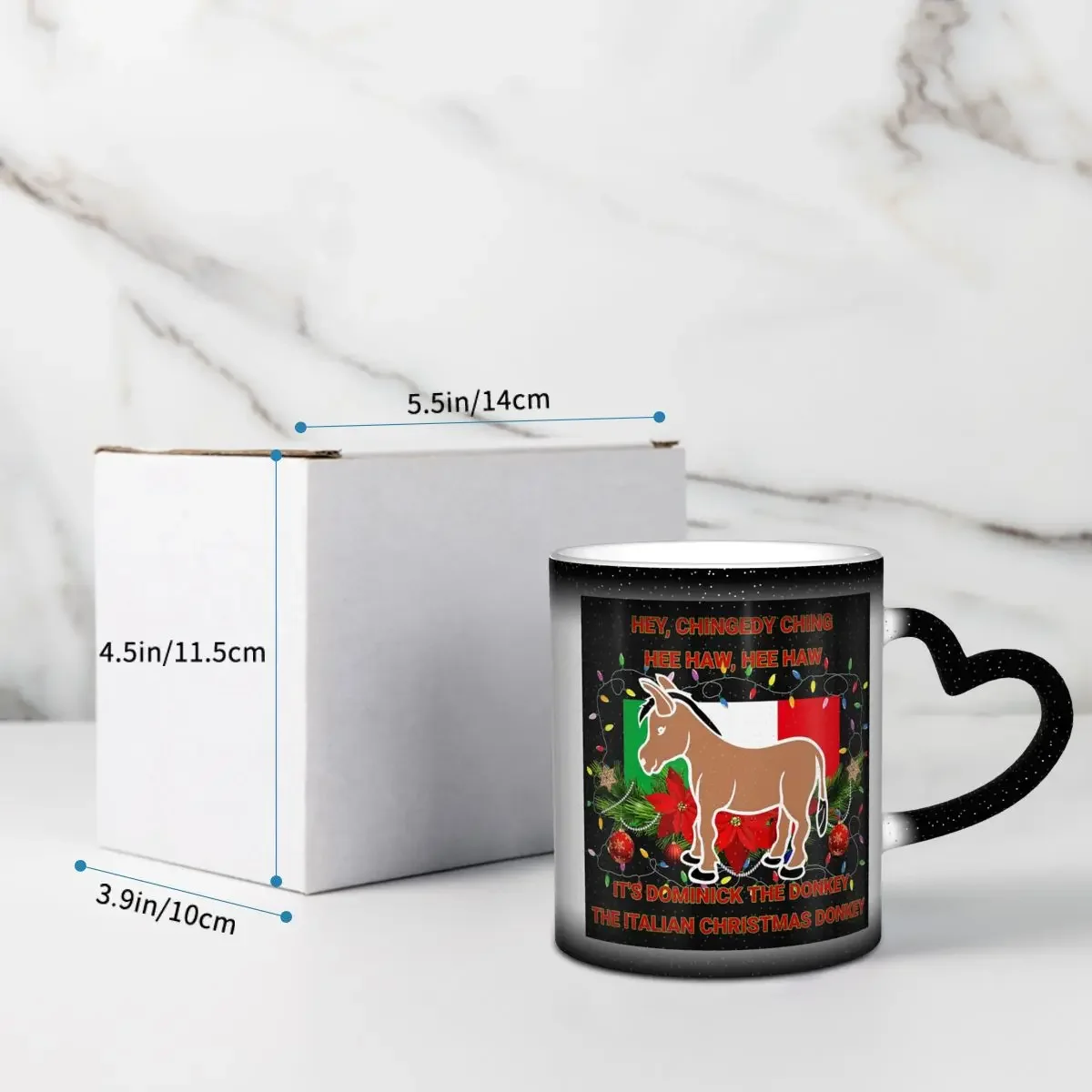 Dominick The Italian Christmas Donkey Mug Funny Ceramic Coffee Cups Tea Mugs Milk Cup Drinkware Gift for Friends view 4
