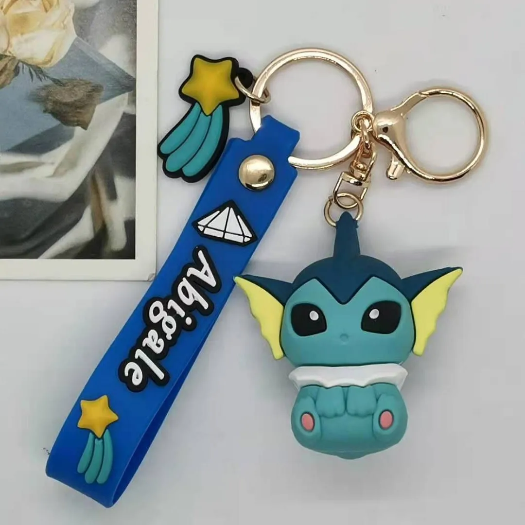 Pok é mon series keychains, cute couple bags, key pendants, gifts view 3