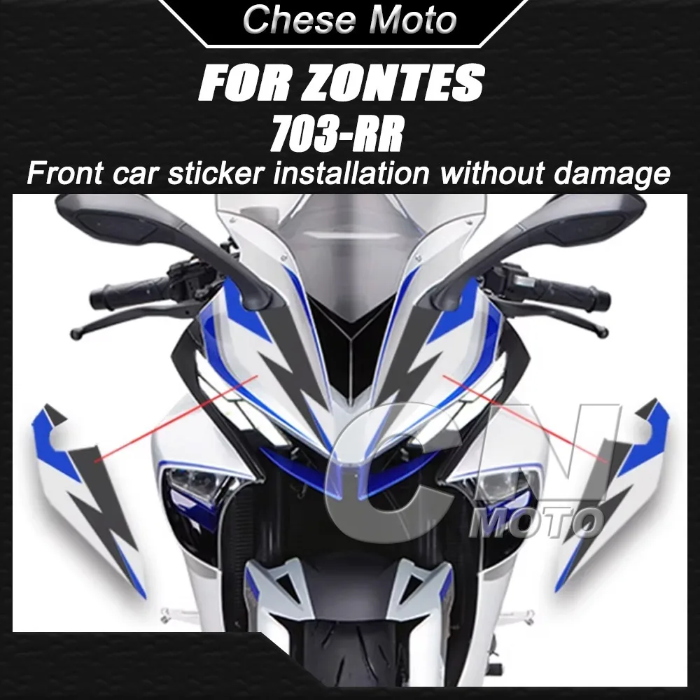 

Motorcycle Front Decals Custom Designs Windshield Wraps Decorative Stickers and Accessories FOR ZONTES 703RR 703-RR 703 RR