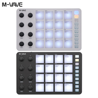 M-VAVE SMC-PAD Launch Pad USB-C Interface Portable Design Small Wireless MIDI Controller Suitable Percussion Keyboard