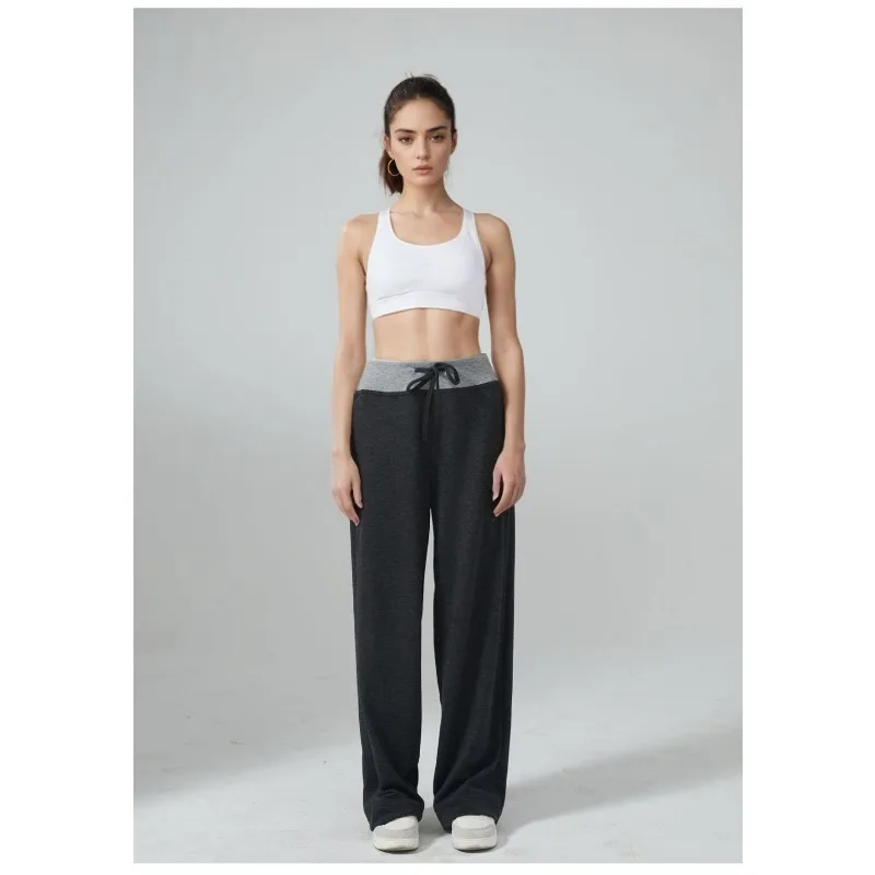 

Повседневные женские брюки Свободные мягкие восковые трикотажные брюки Удобные широкие брюки с драпировкой