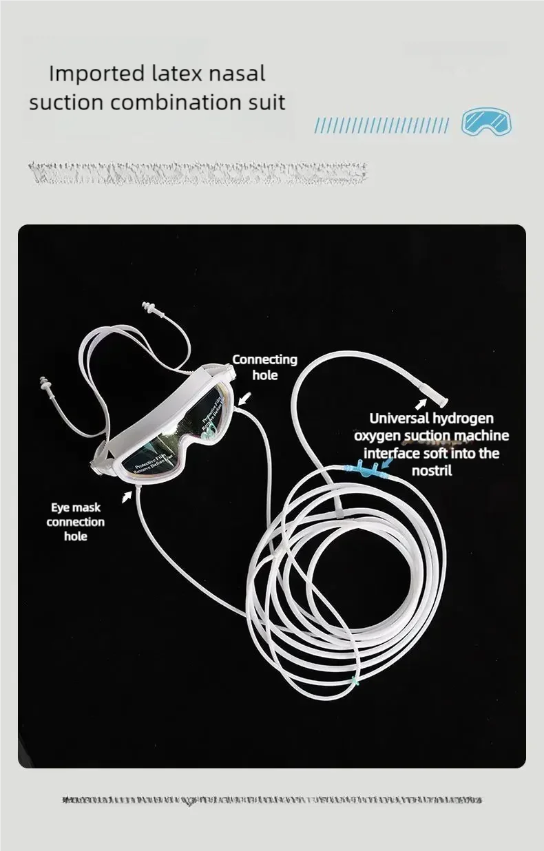 Suyzeko gafas de hidrógeno, máscara de Ojos de succión de hidrógeno, antiniebla y antifugas, máquina de succión de hidrógeno