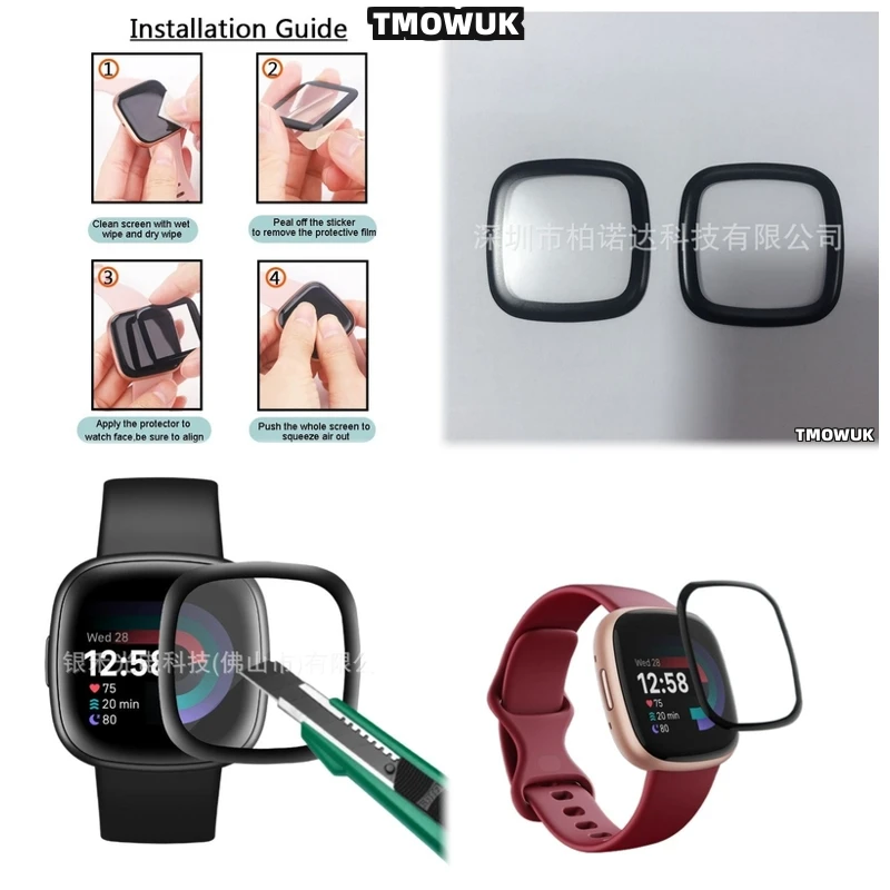 

For Fitbit Sense 2 Versa3 2 4 Inspire 3 Charge 6 5 3D Curved Anti-Scratch Soft PMMA Screen Protector