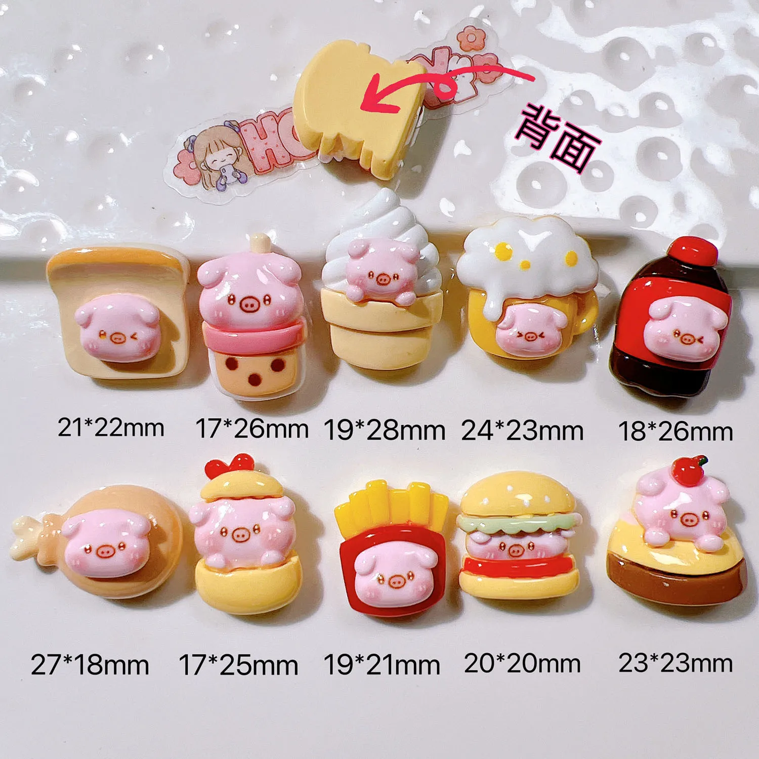 10pcs Cute Food Pig Themed Magnetic Fridge Stickers Set - Vibrant DIY  Decor,  Colorful Decorative Magnet for Kitchen