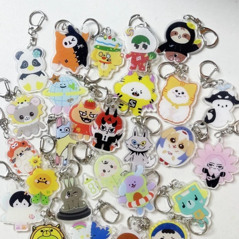 GMM Idol Doll Q Version Keychain Acrylic Double-side Hanging Pendants Winnysatang Earthmix Namtanfilm Perthsanta Decor Ornaments