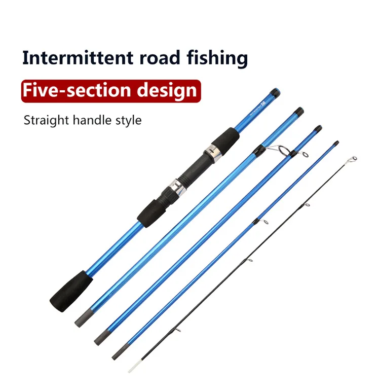 

4 Section Travel Fishing Rod 1.8m 2.1m ML Power Spinning Casting Rod Portable Lure Rod for Bass Trout Freshwater Saltwater