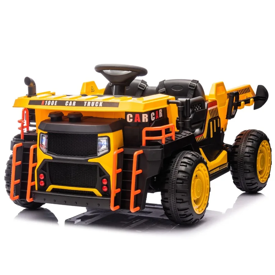 24V Twoseater Ride On coche eléctrico W padres control ancho del asiento 19,69 pulgadas 400W motor Erear dump lightrear reflector USB MP3 Blu