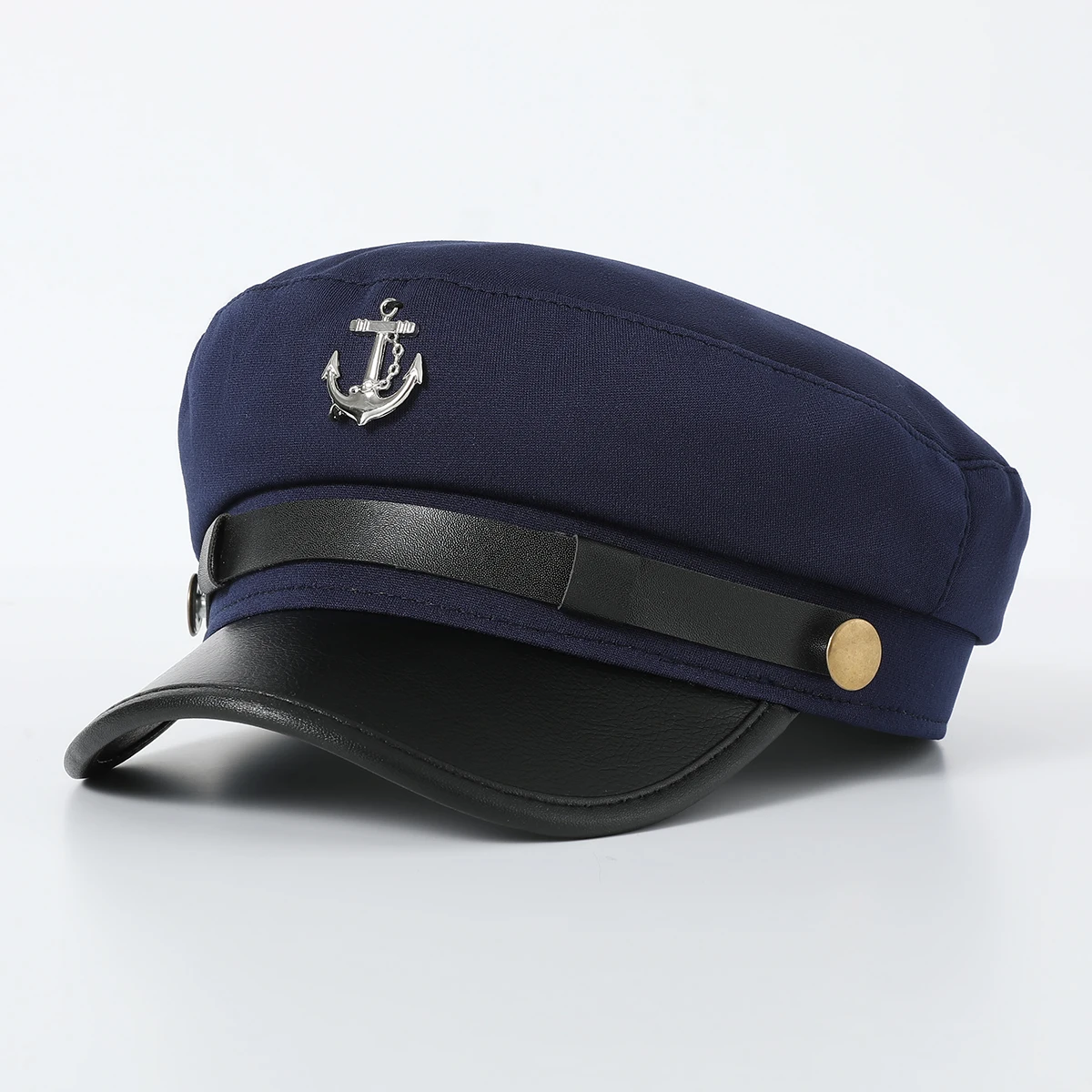 New Pilot Uniform Aviation Cap Casual Women Flat Hat Male Military Cap Wholesale Navy Captain Hats Cosplay Party Sailors Caps