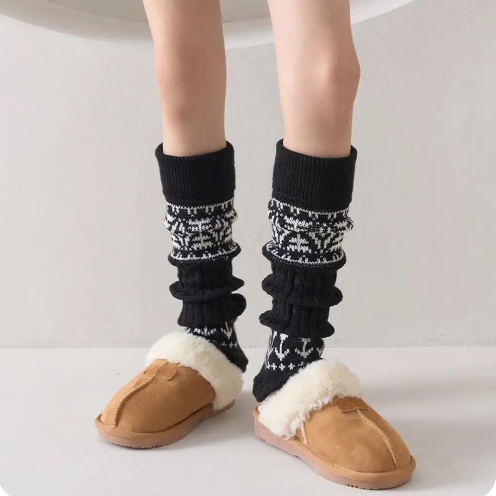 Jk Harajuku الأطفال تدفئة الساق بلون النمط الياباني محبوك غطاء للقدم Kawaii عادية الاطفال الجوارب الطويلة الخريف #4