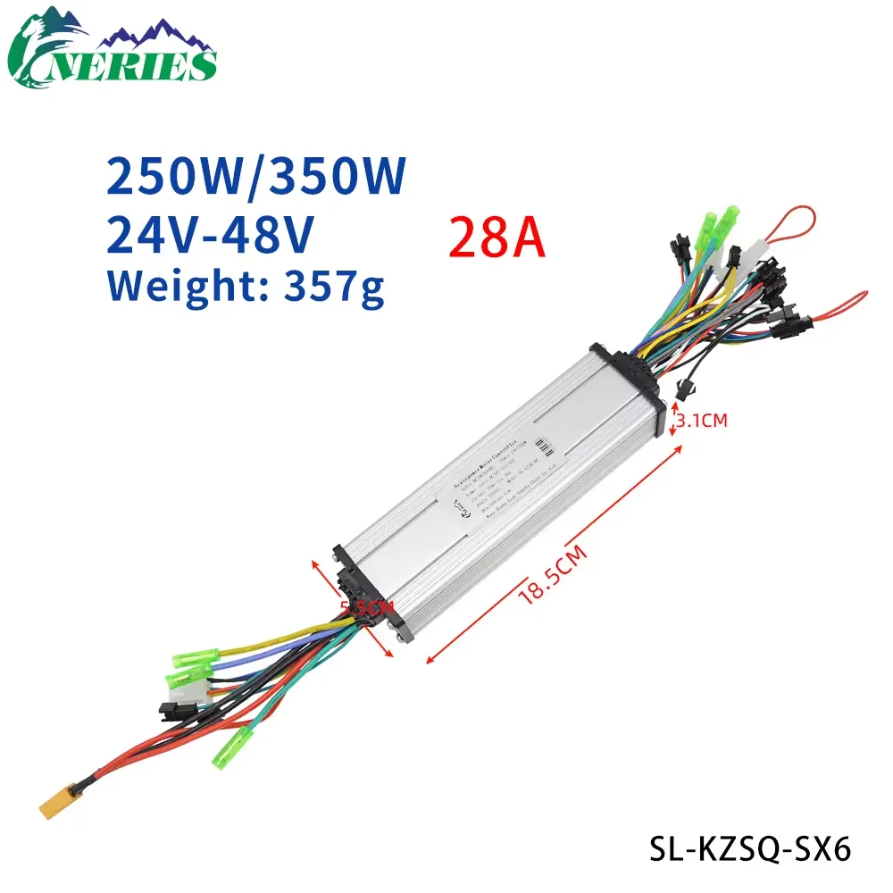 24V 48V Bicicletta elettrica 28A Motore Brushless Controller Dual Drive Display LCD Controllo intelligente Specifiche multiple