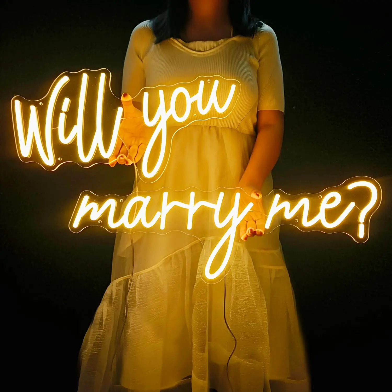 

Неоновая вывеска Will You Marry Me на заказ, спальня, бар, свадьба, помолвка, украшение для дома, стены, индивидуальный подарок для нее