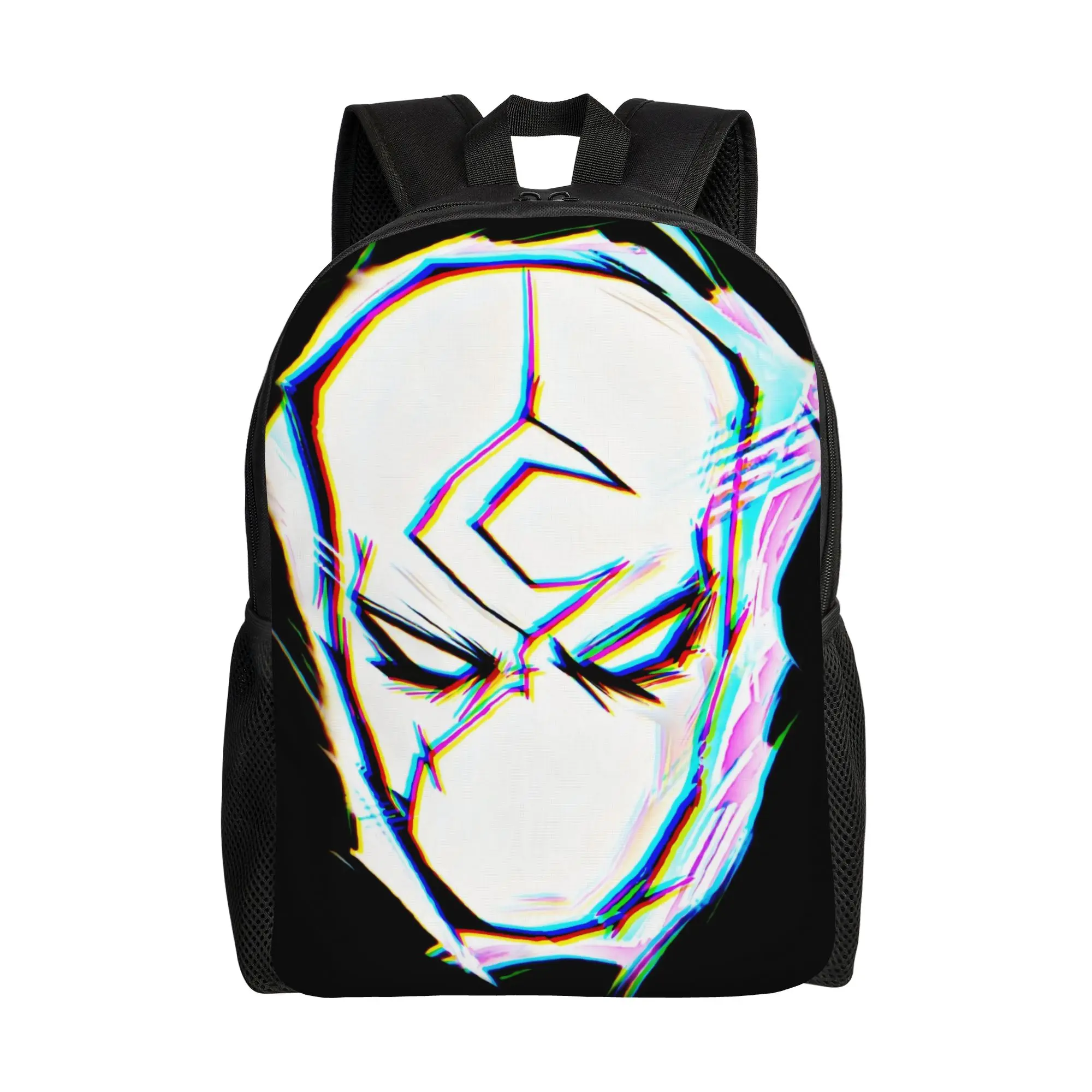 

Marvel Daypack Back to school season Glitchy moon knight Mask Kawaii Backpack