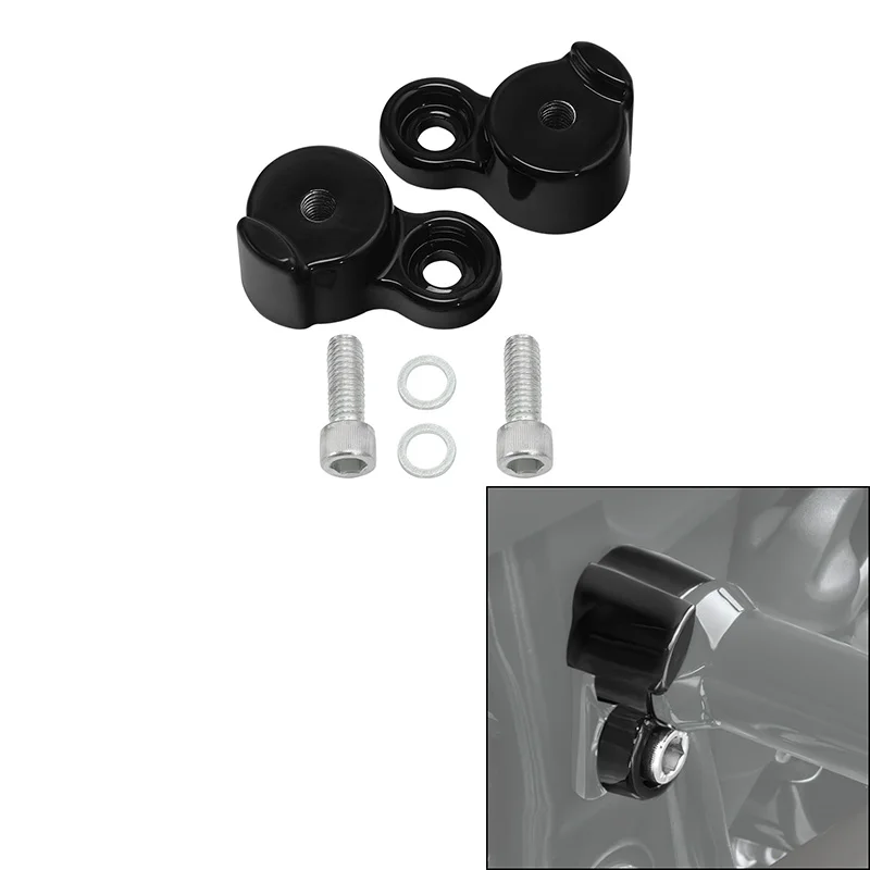 Motorcycle Black Passenger Footpeg Mounting Kit For Harley FXDRS 2019-up Replace For 50501128