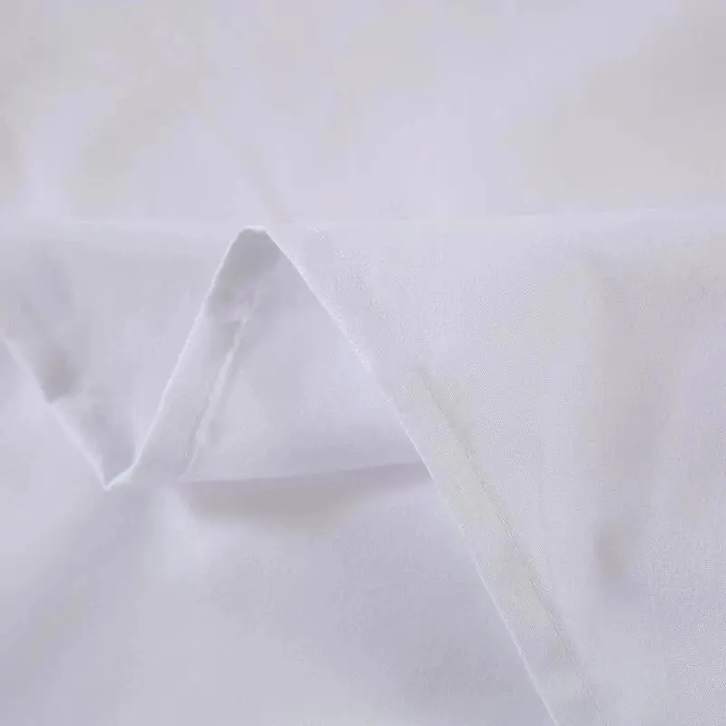 120x210cm Solid White Flat Sheet Polyester Bedding Sheets Sanding Flat Bed Sheet For Students