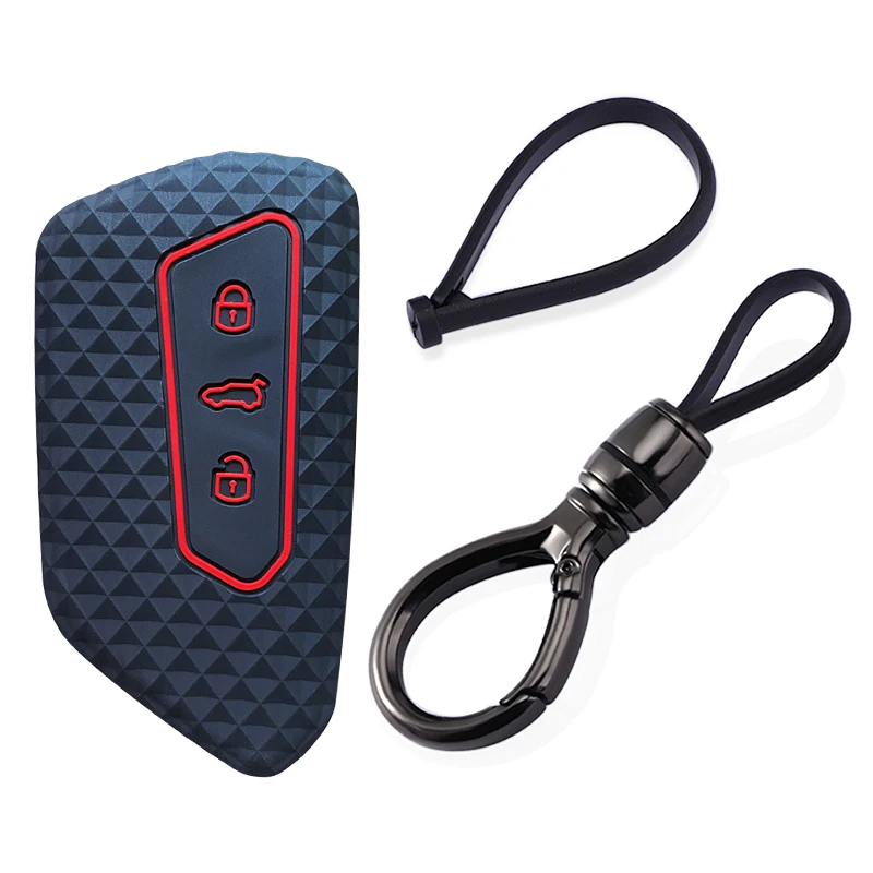 

Silicone Key Cover Remote For Skoda Octavia A8 MK4 MK8 For VW GTI Golf 8 ID-4 For Seat Leon Fr Mk4 Cupra Formentor Protection