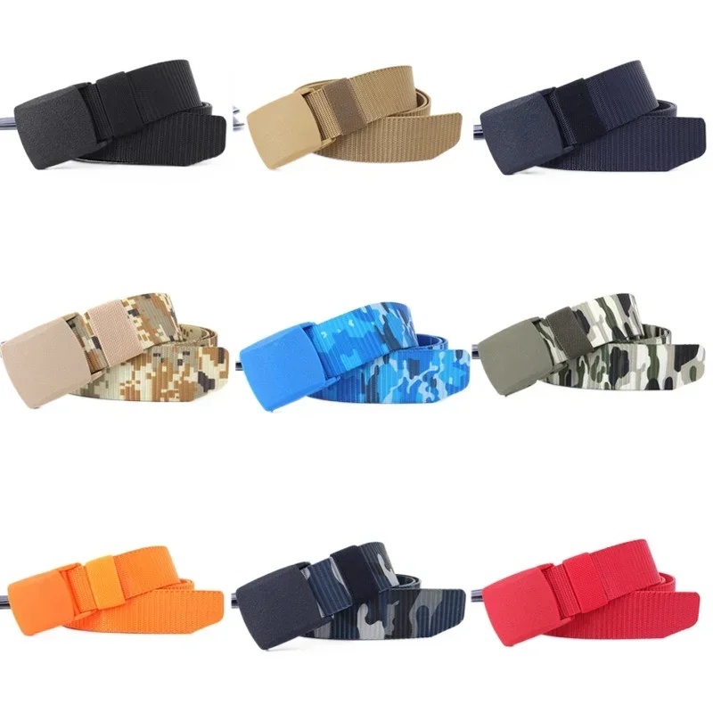 110~170cm Men's  Automatic Buckle Nylon Belt Outdoor Hunting Multifunctional - Canvas High Quality  Belt